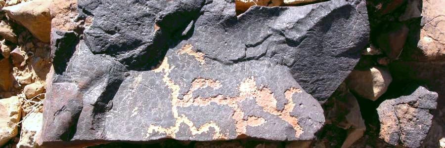 Rock Art from Negev Desert depicting the Canaanite myth of Baal and Mot