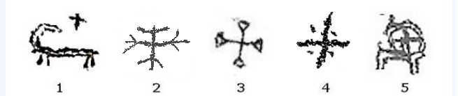 Variations of the cruciform solar carrier symbol in Negev Desert rock art