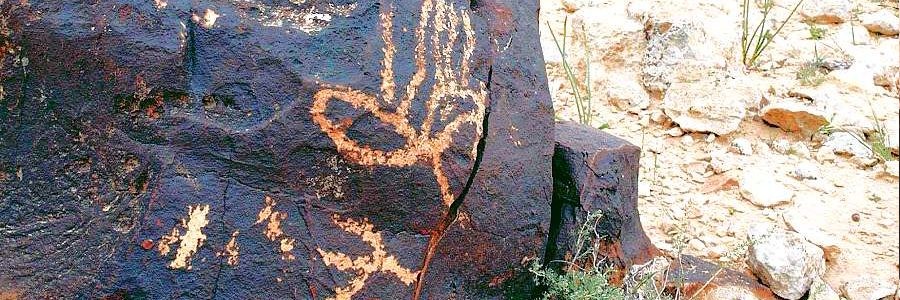 Fish in Rock Art, from the Negev Desert, guiding souls