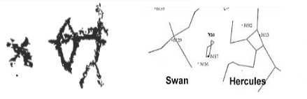 Hercules and Cygnus in Negev Desert rock art