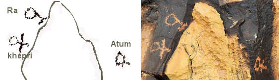 The three suns in the sky, Negev rock art
