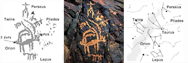 The ibex in the Negev Desert represents the Orion constellation